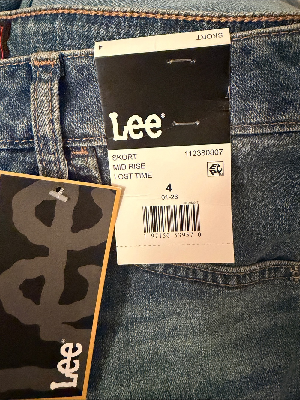 Lee® Mid Rise Skort - Picture 3 of 7